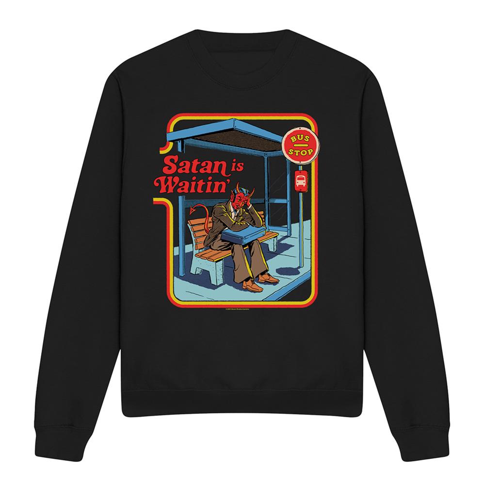 Steven Rhodes Unisex Adult Satan Is Waitin Sweatshirt