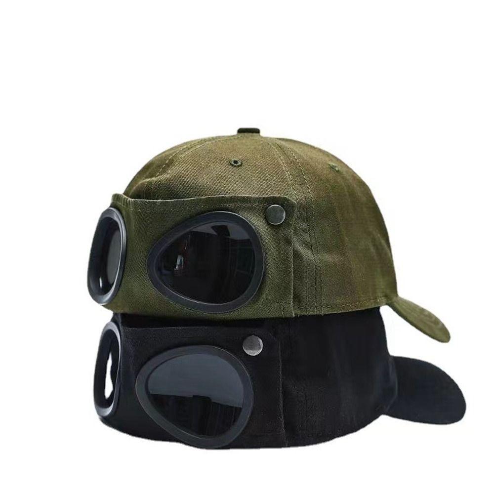 Baseball Hat Streetwear Pilot Hat Women Baseball Cap Adjustable Peaked Cap Korean Style Sun Visor