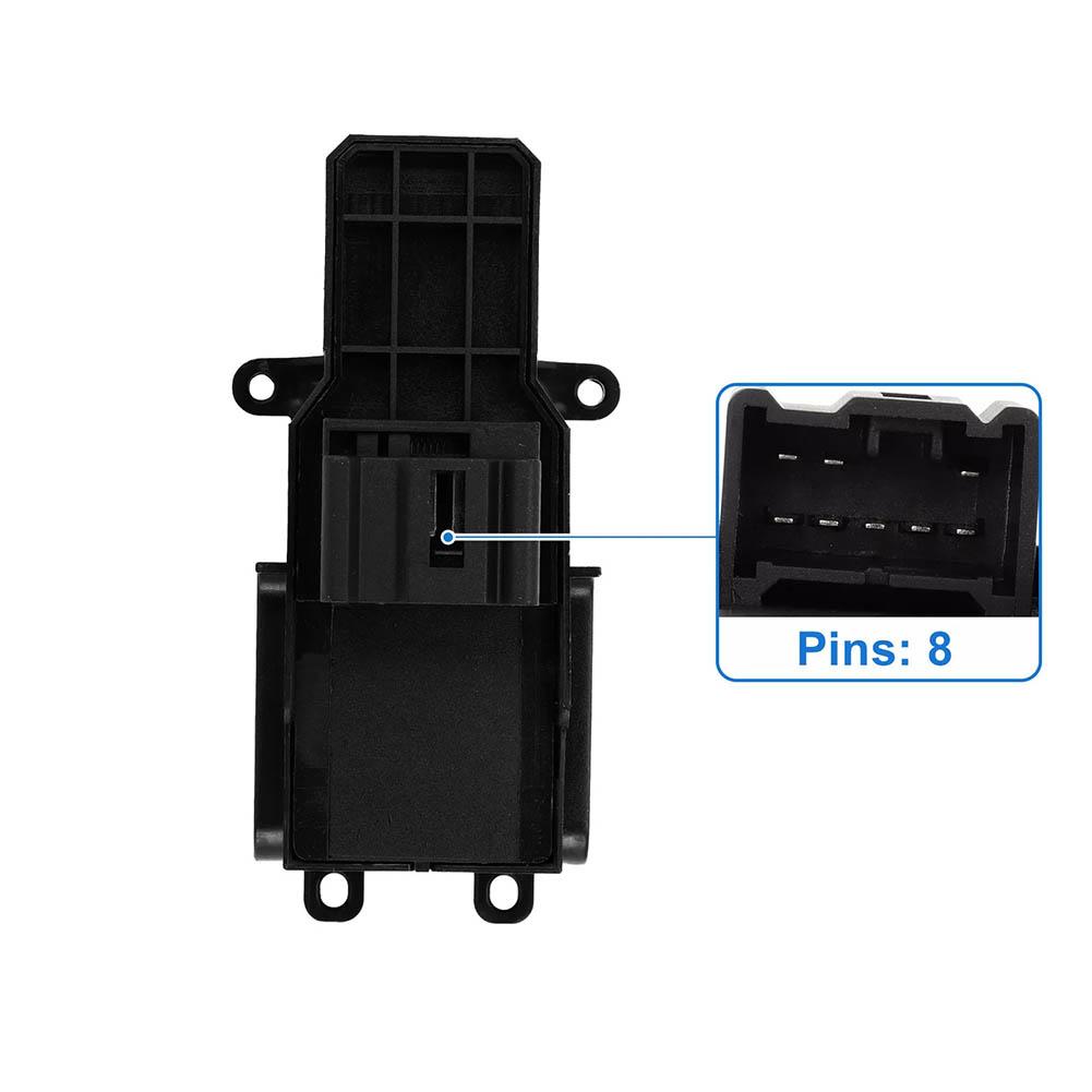 Front Right Electric Window Control Switch Compatible with For Honda V (07 09) Features Plastic and Metal Construction