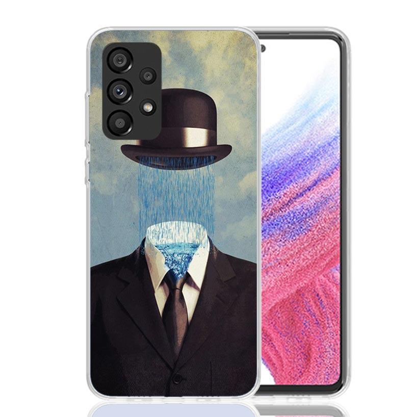 Rene Magritte Art Phone Case For Samsung Galaxy A17 A16 A14 A15 A13 A57 A56 A54 A55 A53 A37 A36 A34 A35 A33 A26 A24 A25 A23 Gala