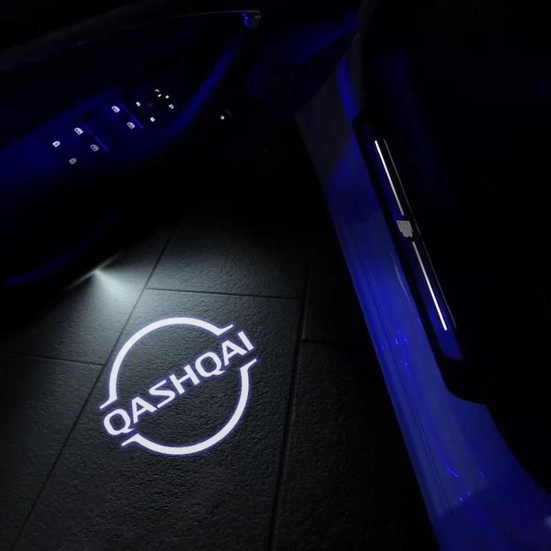 

2PCS LED Laser Projector For Qashqai J10 J11 J12 2021 2022 2023 Car Door Lights Auto Signal Lamps Accessories 2PCS