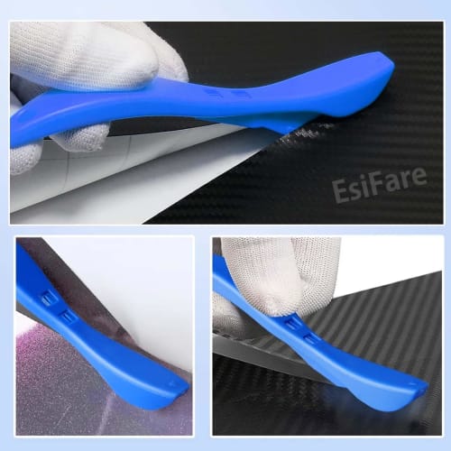 EsiFare 2-Piece Car Wrapping Paper Cutter, Film Cutter, Backing Paper Cutter, Ergonomic Design, Portable, Durable, Car Wrapping Essentials for Carbon