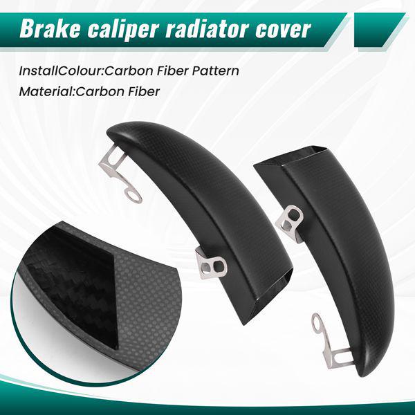 Carbon Fiber Brake Caliper Covers for Honda, Kawasaki, Yamaha none