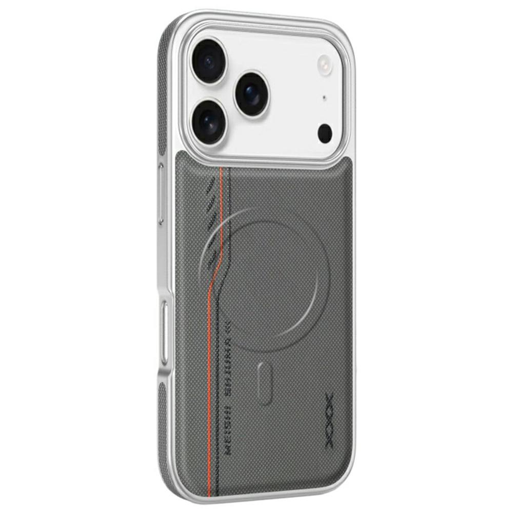 

For iPhone 17 Pro Max Case Compatible with MagSafe Line Print Diamond Texture PU Leather Phone Back Cover