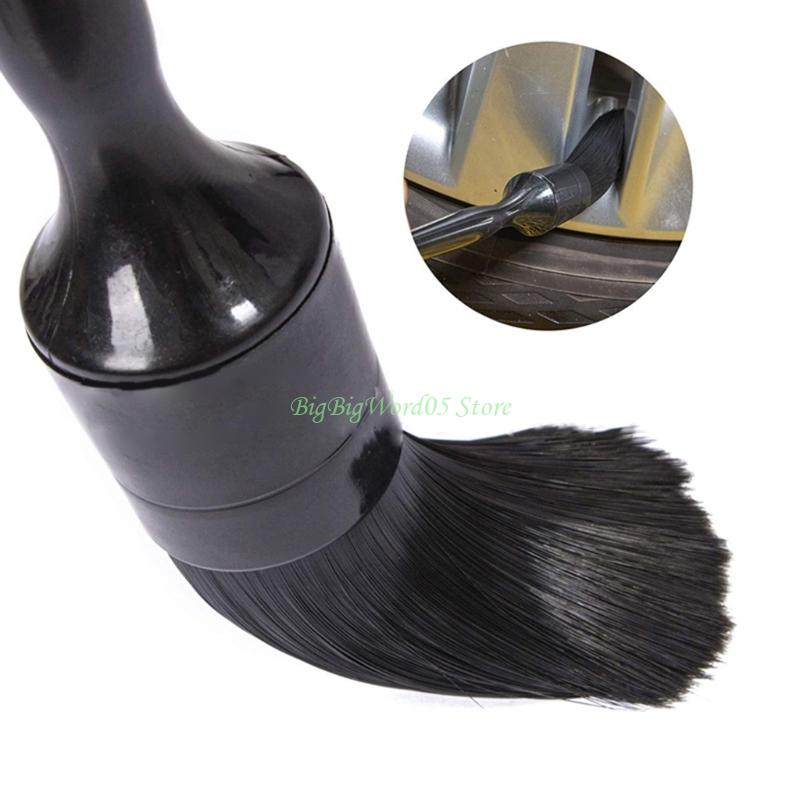 

24TE Pack of 5 Professional Automotive Cleaning Brushes with Ergonomic Snake Head Handle for Detailed Car Detailing CN