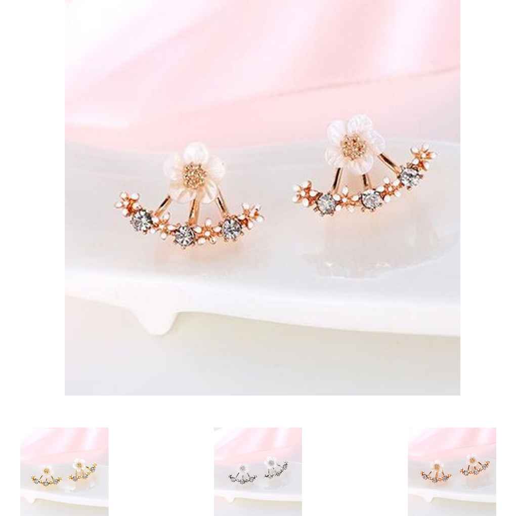 1 Paar Dames Oorbellen Feest Bruiloft Bloem Oorbellen Verfijnd Delicaat Sieraden Aankleding Decoratie Vriendschapscadeau