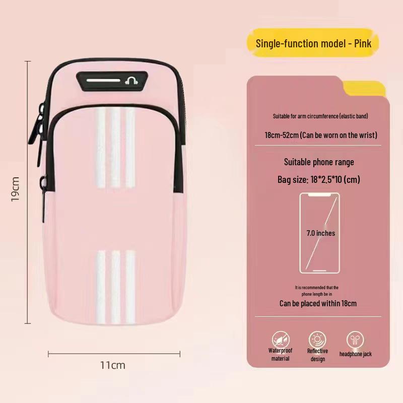 Water-Repellent Men's & Women's Running Armband: Lightweight Phone Sleeve for Fitness