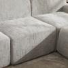 Modular Compression Sofa, Chenille Fabric, Filled with 30D High-Resilience Foam. Easy To Move, Non-Slip Base, Ideal for Living Room - Gray