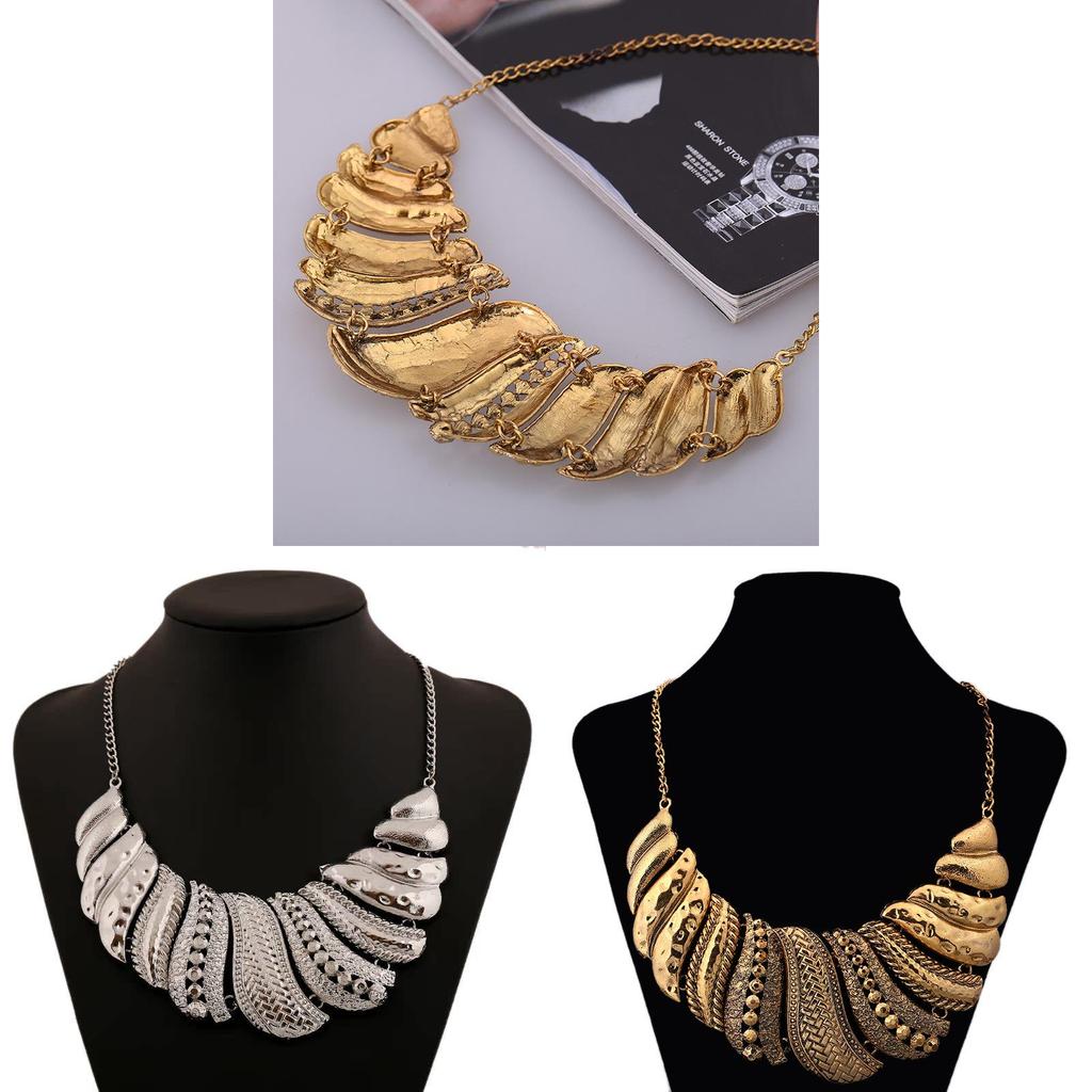 Fashionable European Style Alloy Necklace With Floral Design For Gift And Travel Souvenirs