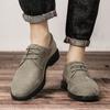 Handmade casual business men's leather shoes  Lace up casual style  designer Outdoor versatile men's shoes for wedding parties