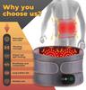 Lower Back Massager with Heat, Heating Pad for Back, Waist Belt Wrap with Heat Vibration 3 Levels Adjustable, Gifts for Dad Mom