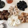 Premium Solid Color Satin Large Intestine Hair Band French Simple Silk Ponytail Headband Simulation Silk Headgear Hair Accessories