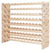 96 Bottle Stackable Modular Wine Rack, 8-Tier Wine Bottle Holder,Solid Wood Floor Freestanding Wine Storage Rack For Pinot Noir bottles,For Kitchen,