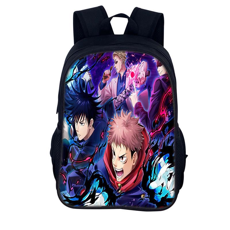 Jujutsu Kaisen Backpack For Men And Women Durable Nylon Casual School Travel Bag