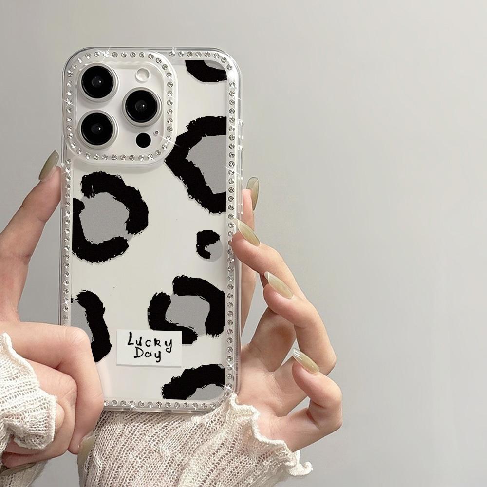 Bracelet Chain Phone Case For iPhone 17 16 15 13 14 for 17Air 17 12 14 16 Pro 17 14 16 Pro Max Sparking Diamond Cute Pattern Hard Cover With Lanyard