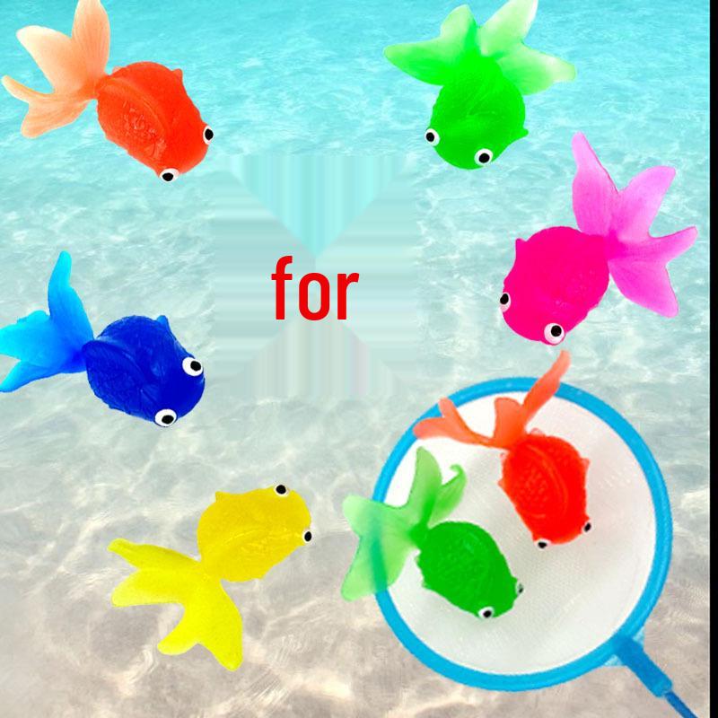 Floating Soft Rubber TPR Goldfish Simulation Fishing Toy