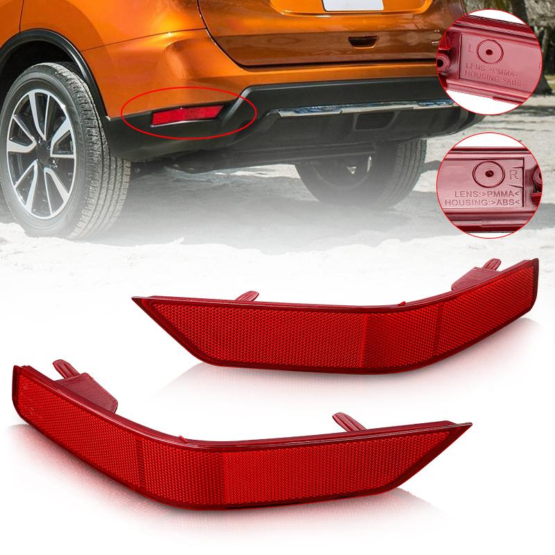 Left Right Rear Bumper Fog lamp Reflector Lights Cover For Nissan Rogue X-Trail T32 2017 2018 265606FV0A 265656FV0A