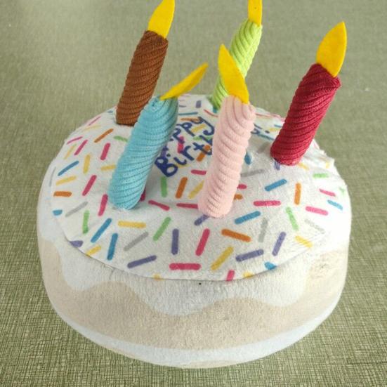Dog Cake Toy Colorful Candles Bite Resistant Creative Funny Dog Gift Soft