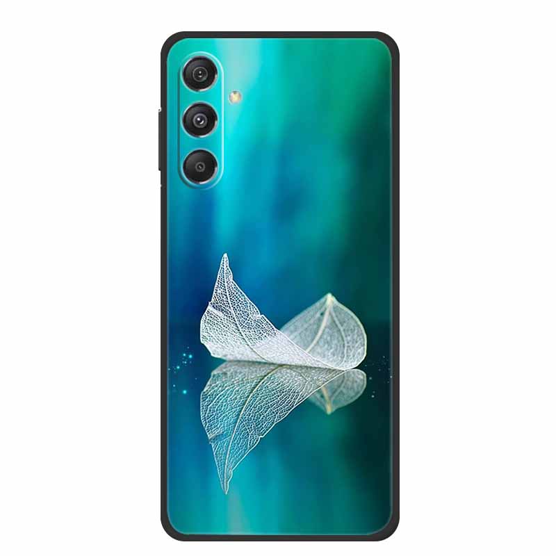 

Чехол для телефона Samsung Galaxy M17 5G Модные цветы Черный силиконовый Мягкая задняя крышка Для Samsung M17 2025 Чехол M 17 Coque Funda Galaxy M17 5G