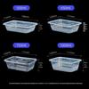 Food-Grade Disposable Square Plastic Takeout Containers