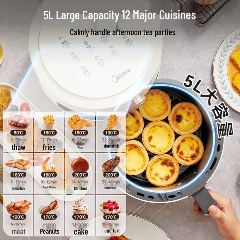 Midea 5L Large Capacity Multi-Functional Electric Air Fryer
