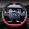 PU Leather Car Steering Wheel Cover For Hyundai Tucson  2022 NX4 Elantra  Sonata 10th   2022 Auto Accessories