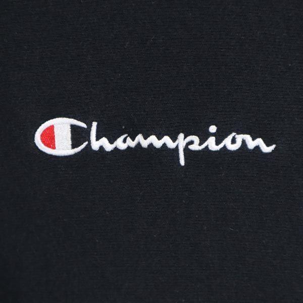 Champion Mono Blue Replica Reverse Weave Logo Embroidery Long Sleeve Sweatshirts Men's Used