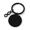 Laser-Printed Infinity Symbol Metal Keychain - Engravable Festival Gift
