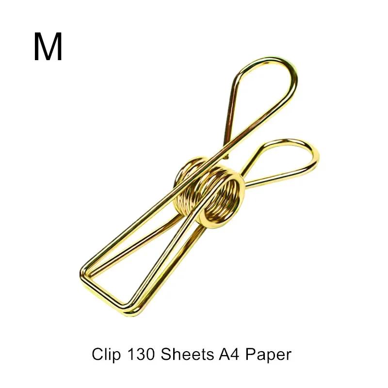 2 teile/satz Metall Binder Clip Büro Schule Schreibwaren Papier Clips Datei Dokument Management Clips Organizer