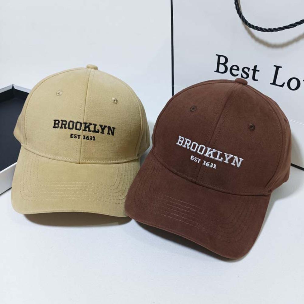 Big Head Circumference Embroidered Letter Peaked Cap Breathable Women Sunshade Hat  Sun Visor