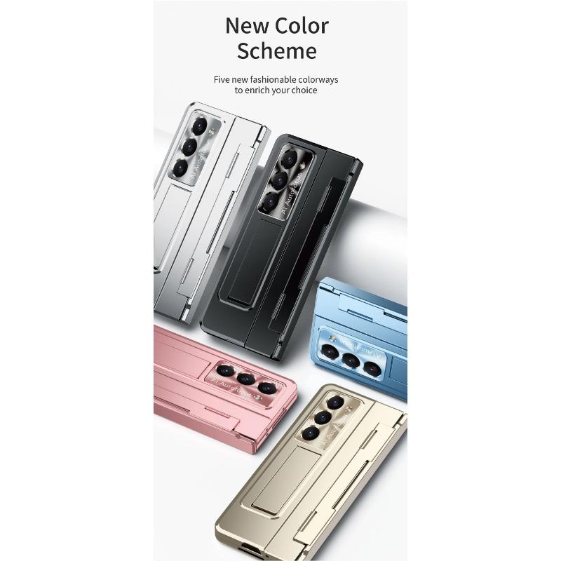 Slim Hard Case for Samsung Galaxy Z Fold 6 5 4 3 Stand Hinge Protective Film Cover Pen Holder Foldable