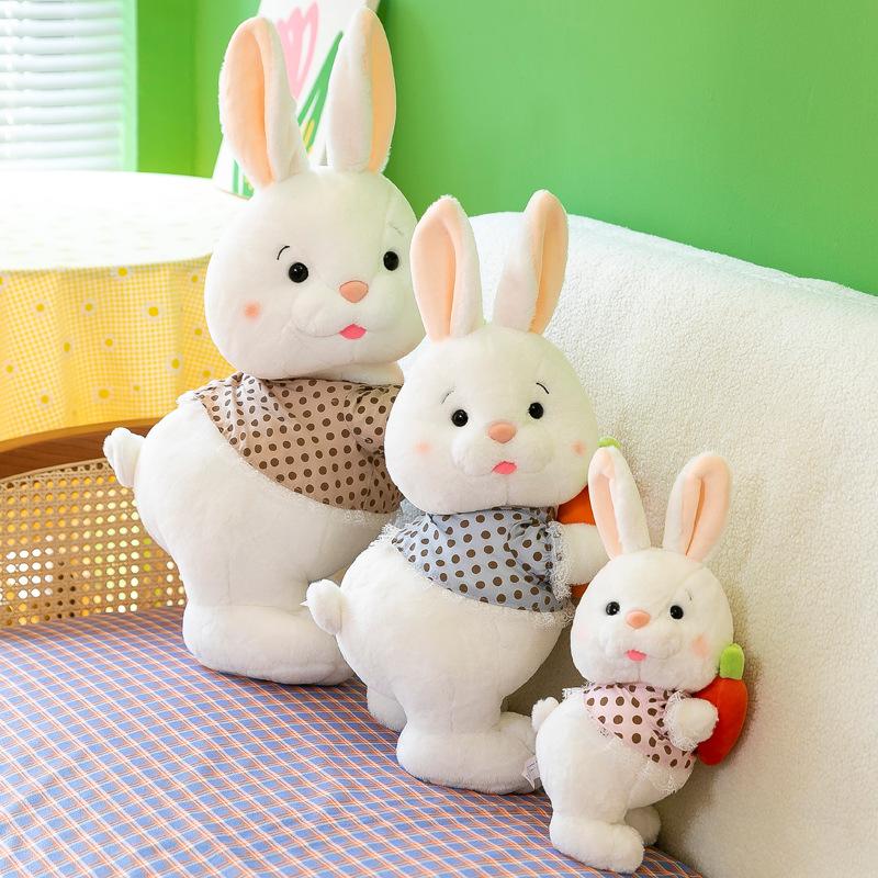 Drăguț Morcov Iepure Jucărie de Plus Păpușă Pernă Moale Iepuraș Copil Pernă Cadouri de Zi de Naștere pentru Copii Copii Însoțiți Jucării de somn Cadou pentru Fată