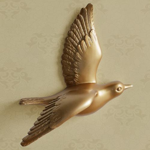 Creative Resin Little bird Wall decoration 3D Home decor wall hangings Decorative accessories Modern crafts Background wall