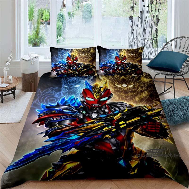 2026 New ModelUltraman Zero-Themed Bedding Set — Duvet Cover Set — Deluxe Gift for Kids (Double/Single Bed Sizes)