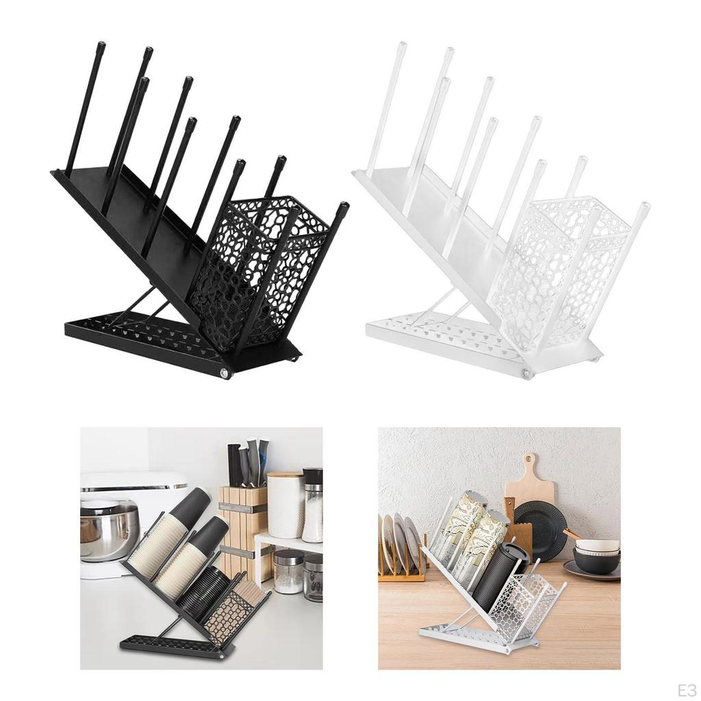 Uchwyt na kubek do kawy, organizer na pokrywkę, dozownik papieru, przechowywanie