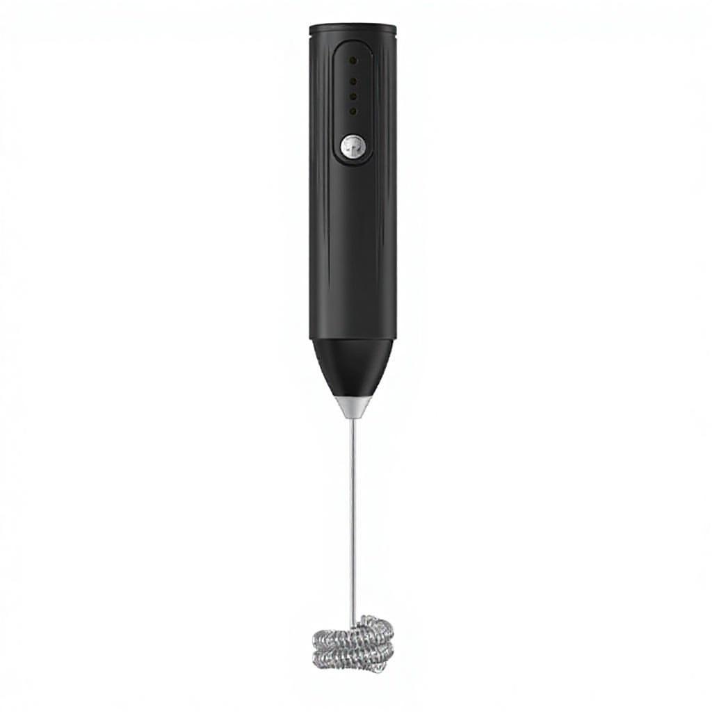 Electric Wireless Handheld Milk Frother with Coffee Frothing & Egg Beating Function