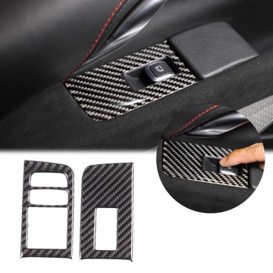Soft Carbon fiber Window Lift Switch Button Trim Sticker For Lotus EMIRA -25