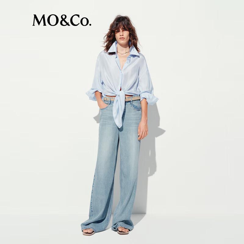 

MO&Co. 2025 Summer Mulberry Silk Loose Fit Shirt M