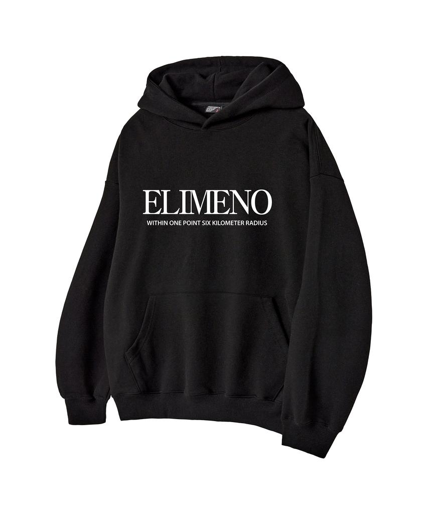 El Point Oversized Hoodie Black