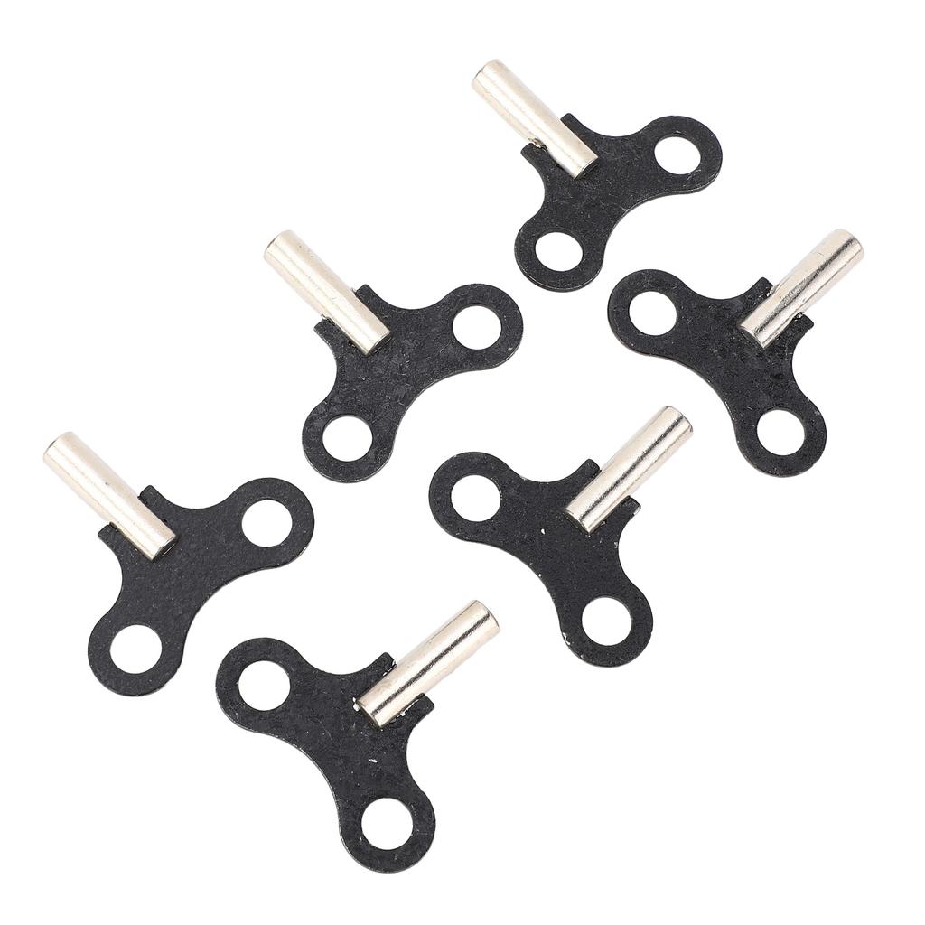 6 KS Klíčků na natahování Závěsné stolní hodiny Klíček na natahování Ocelové náhradní díly pro starožitné a vintage hodiny