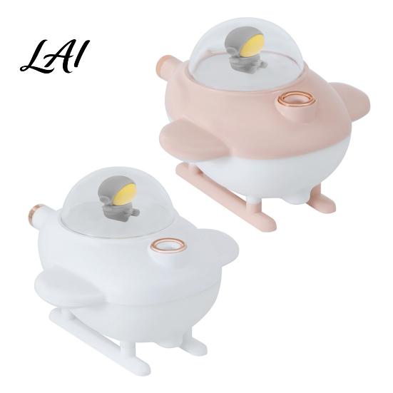 Skin Moisturizing Humidifier Desktop Humidifier Airplane Shaped with Light Portable 220ml Water Quiet For Bedroom Tank Capacity Operation