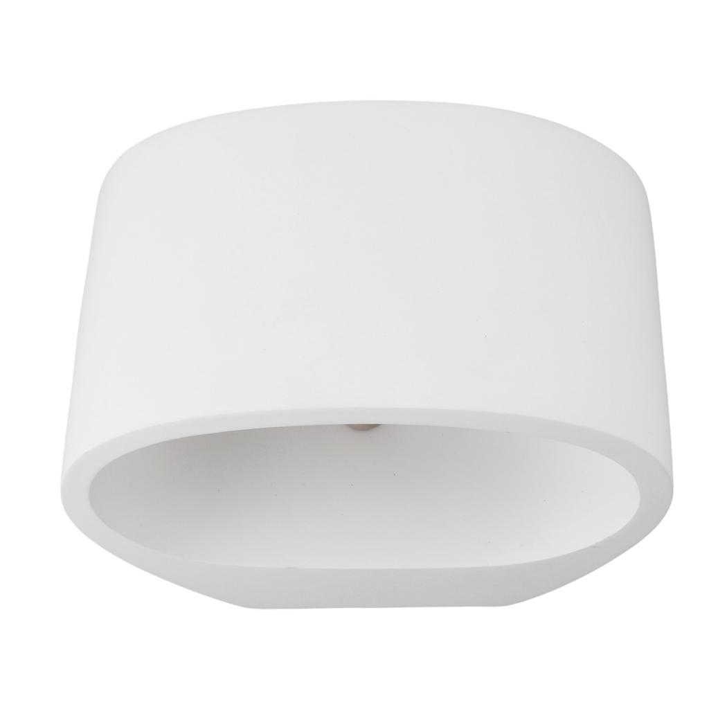 Half Cylinder Wall Light G9 Up Down Wall Mounted Lamp Resin Plaster Wall Sconce for Living Room Bed