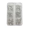 Approximately 150 Pcs DIY Manicure Nail Charms Gold Silver Color Nail Art Decorations