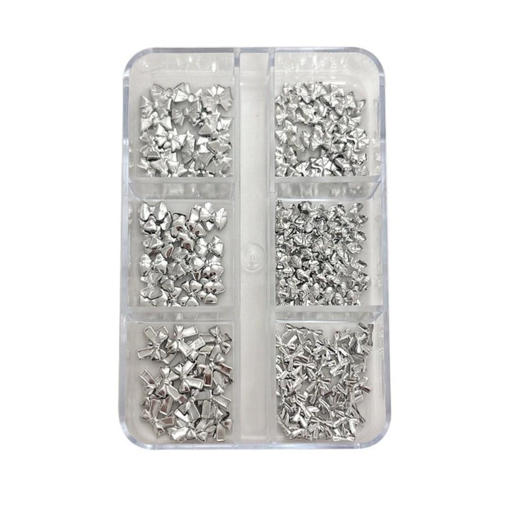 Approximately 150 Pcs DIY Manicure Nail Charms Gold Silver Color Nail Art Decorations