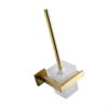 Corrosion Resistant Steel Square Toilet Brush with Dense Bristle Bathroom Sanitation Modern Aesthetic Comfortable Handle HX6C