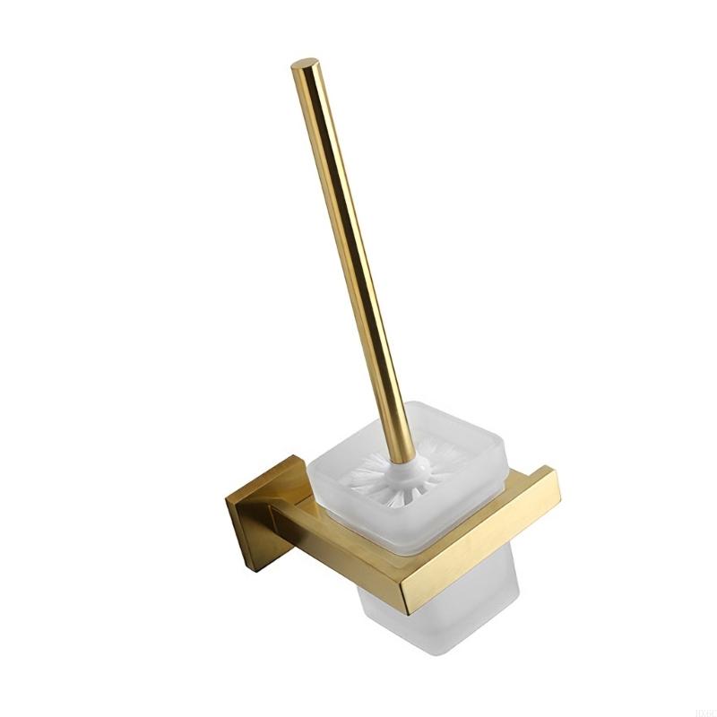 Corrosion Resistant Steel Square Toilet Brush with Dense Bristle Bathroom Sanitation Modern Aesthetic Comfortable Handle HX6C