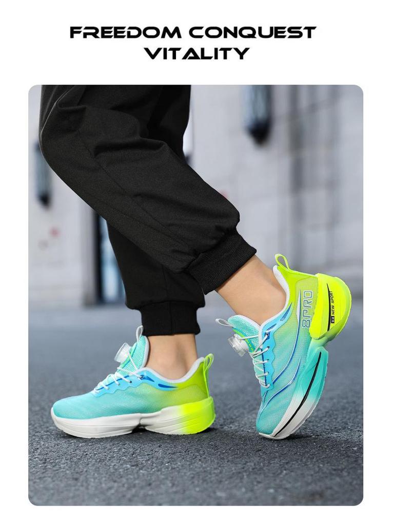 Neue rutschfeste, leichte Sportschuhe für Mädchen mit Drehverschluss - Chitu 8pro Laufschuhe für Kinder