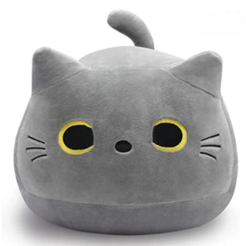 Black Cat Plush Toy Soft Kawaii Plushie Anime Pillows Lovely Cartoon Animal Stuffed Doll Girls Valentine Day Gifts Ornaments