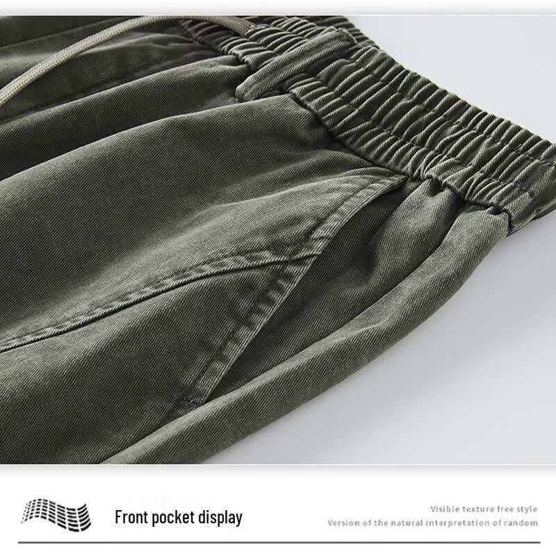 Mark Fairwhale Men's Summer Cotton Cargo Sweatpants