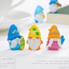 2 Pcs Mini Summer Gnome Figurines Beach Resin Gnomes Miniature Figures for Pool Party Favors DIY Cake Decoration Fairy Garden Home Decor